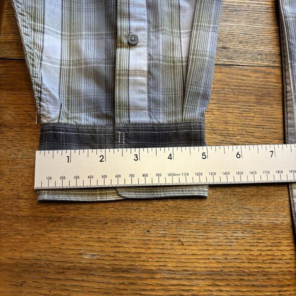 Columbia Long Sleeve Shirt Mens XL Plaid Supplex Nylon Outdoor Fishing Vented - Picture 9 of 16